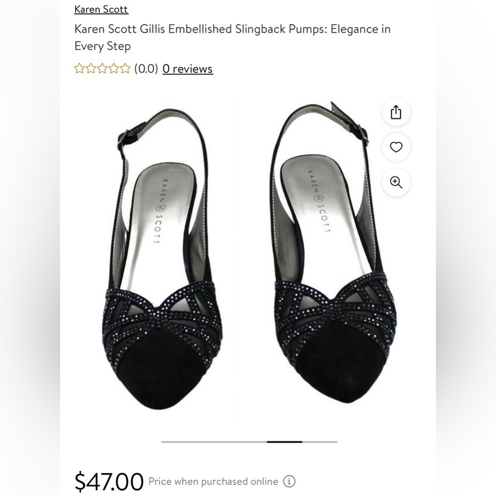 🌞Karen Scott Gillis NWT Navy Heels Size 8.5